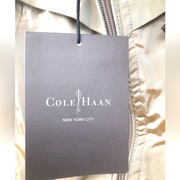 NWT Beautiful Cole Hahn trench rain wind coat. Copper - gold color true to size. - Picture 5 of 7
